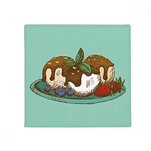 Fraise chocolat tapis de sol cadeau original multicolore en polyester filé - 2