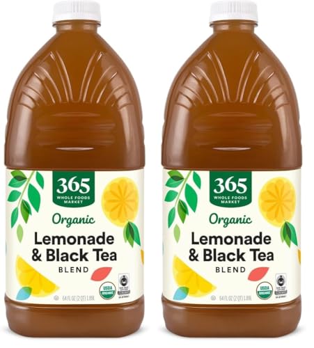Image of 365 by Whole Foods Market, Organic Lemonade & Black Tea Blend, 64 Fl Oz (Pack of 2)
