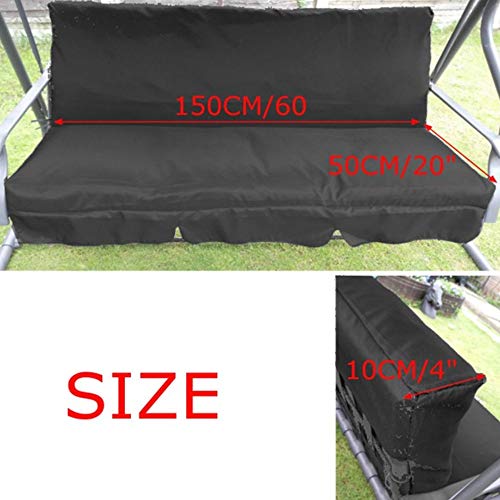 Andoer Cadeira com capa giratória Almofada dobrável impermeável e pátio de jardim Substituição de as