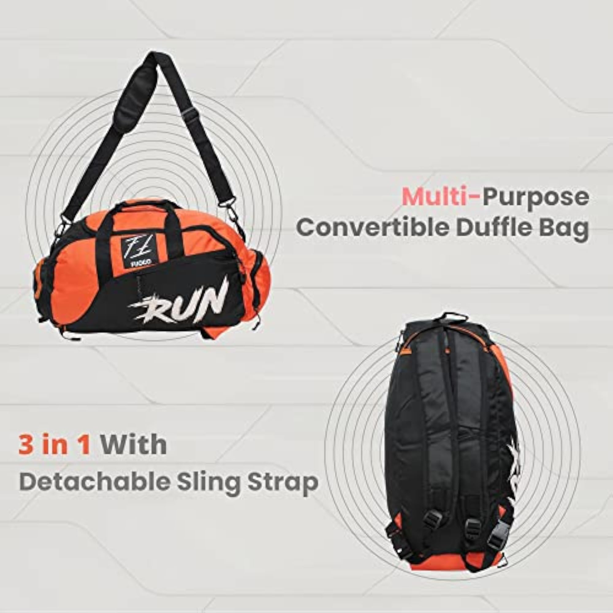 Nylon Travel Accessory Shoe Gym Bag, Compact