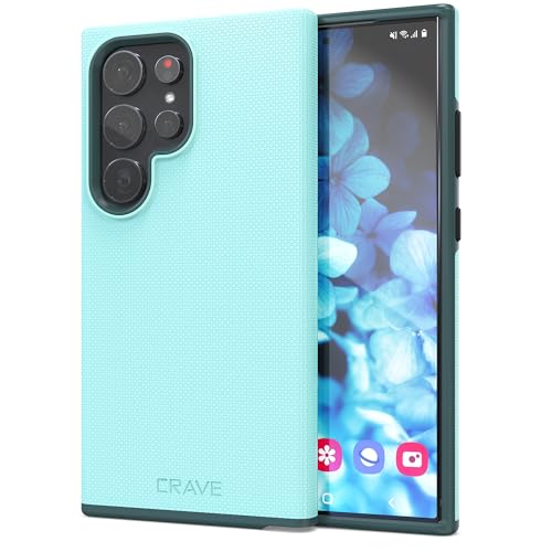 Image of Crave for Samsung Galaxy S24 Ultra Case, Shockproof Protection Dual Layer Case for Samsung Galaxy S24 Ultra (6.8 inch) - Aqua