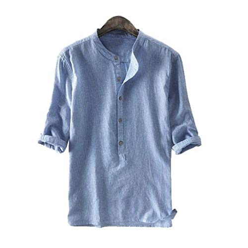 Chemise ample à manches courtes homme style rétro au quotidien - 3