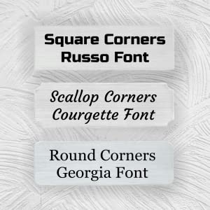 1X3 Personalized, Custom Engraved Name Plate Plaque, Gold Or Silver Flexi-Brass Metallic Finish With Adhesive Backing, (Silver) #TOP2