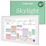 Skylight Calendar: 15-inch Digital Calendar & Chore Chart, Smart Touchscreen Interactive Display for Family Schedules – Wall Mount Included, Great for Organizing Your 2025 Wall Planner