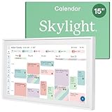 Skylight Calendar: 15-inch Digital Calendar & Chore Chart, Smart Touchscreen Interactive Display for Family Schedules – Wall Mount Included, Great for Organizing Your 2025 Wall Planner