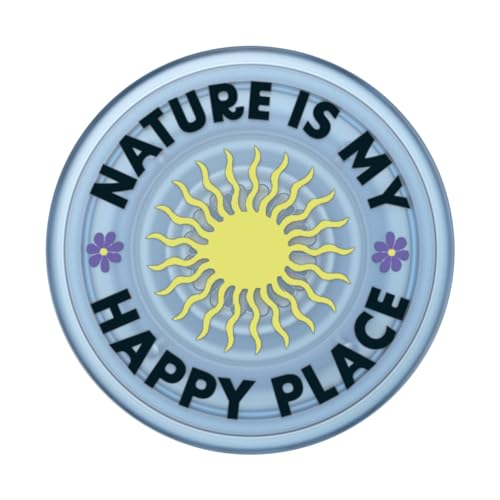 Image of ​​​​PopSockets Phone Grip with Expanding Kickstand, Adhesive Grip - Nature is My Happy Place Translucent