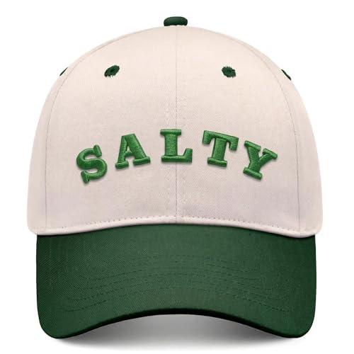 Gorra trucker bordada para playa ajustable en verde miniatura 1