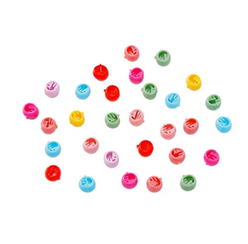 50 Hair Claw Clips Mini Hair Bangs Rainbow Beads Clip Cute Candy Colors Plastic Hairpins Hair Braids Maker Beads Head Wear Hair Accessories For Kids Girls Women #TOP4