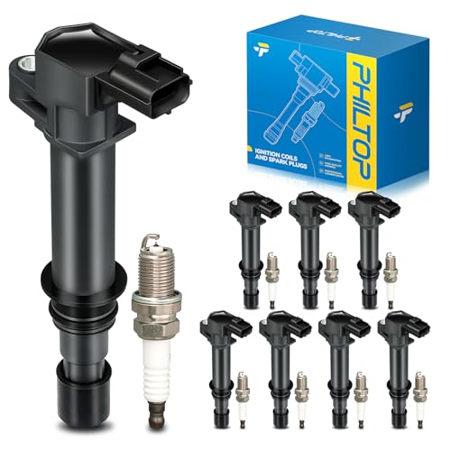 Image of PHILTOP Ignition Coil UF270 Fit for Jeep Liberty Grand Cherokee Dodge Nitro | Jeep Liberty 2002-2008, Jeep Grand Cherokee, Dodge Nitro, Dodge Dakota, Dodge Ram 1500, Jeep Commander, UF270