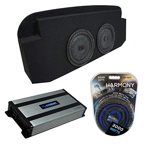 Harmony Audio Compatible with 2002-2013 Cadillac Escalade EXT Kicker Bundle CompVT CVT10 Dual 10
