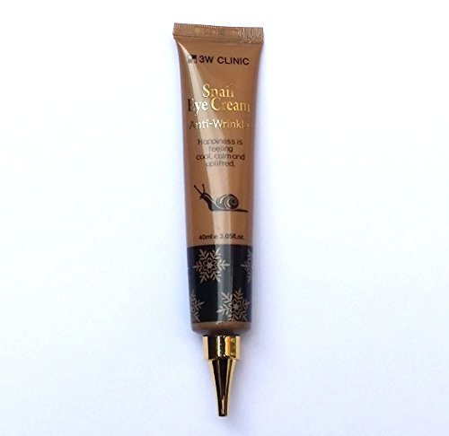 3W CLINIC] Snail Eye Cream 40ml X 1ea/Elasticity, moisturizing/Korea Made, 0.68 Fl Oz (Pack of 2)