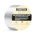 Super Waterproof Butyl Tape 2in x 16ft Outdoor Leak Repair Aluminum Foil Duct Tape All Weather Self-Adhesive Rubber Butyl Tape for Pipe RV Awning Sail Metal Roof Window Sealing
