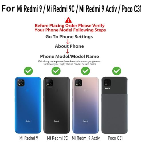 Image of Shockproof Case for Mi Redmi 9 / 9C / 9 Activ / 10A / Poco C31 | Full Camera Protection | TPU Flexible Back Cover for Mi Redmi 9 / 9C / 9 Activ / 10A / Poco C31 (Steel Blue)