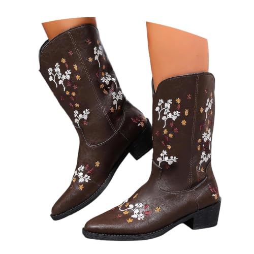 Botas Cowboy Mujer camperas estilo botas de motociclista altas y cómodas 4