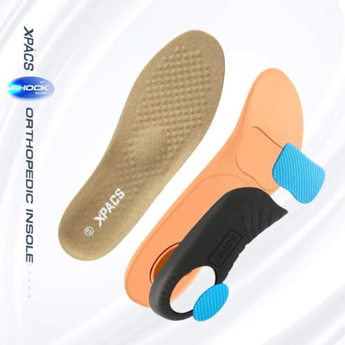 XPACS Orthopedic Comfortable Fashion Sneakers for Mens, Casual Arch Support Walking Shoes for Plantar Fasciitis, Cushion Supportive Orthotic Shoes for Foot and Heel Pain Relief3
