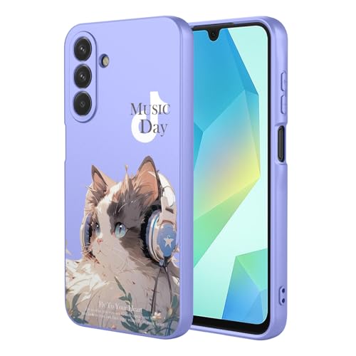 BORYA Silicone Coque pour Samsung Galaxy A17 5G/4G, Antichoc Souple Soyeux Très Mince Premium TPU Housse, Élégant Simple Mignon Motif Étui, Anti-Rayures...