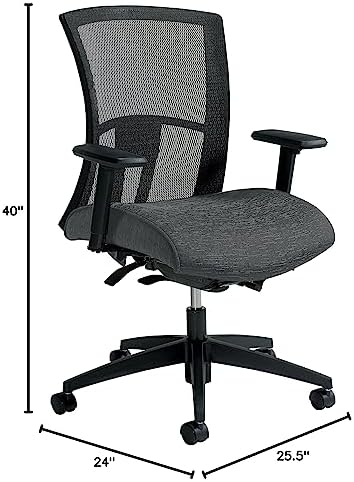 Global Vion Mesh Mid-Back Task Chair 6322-8-UR20 - Thumbnail 4