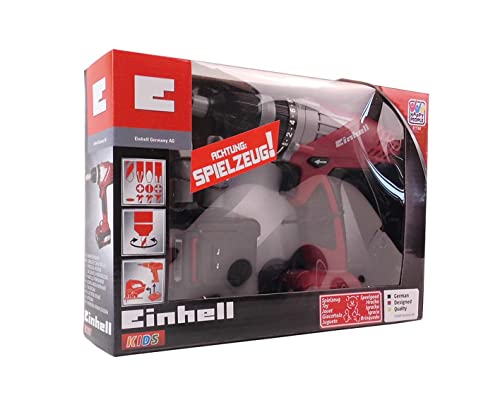 Happy People 41760 - Einhell Kids Akku-Bohrschrauber Akkuschrauber Spielzeug-Werkzeug mit Funktion Licht und Sound