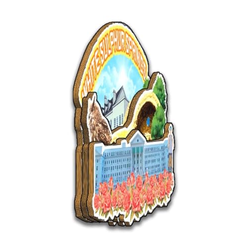 Imán decorativo rectangular de madera 2.5 pulgadas miniatura 2