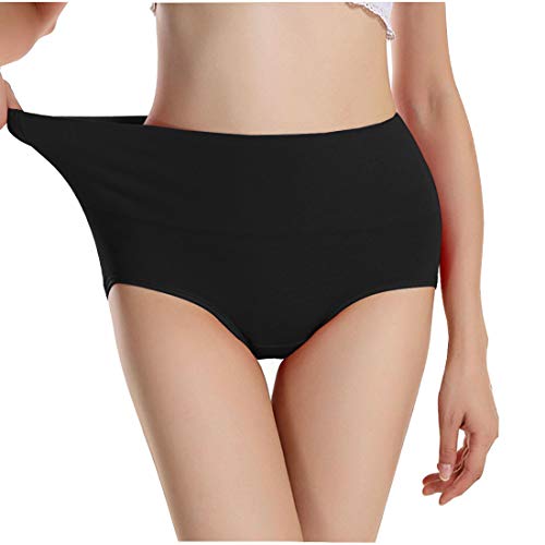 Image of UMMISS Womens Underwear,Cotton High Waist Underwear for Women Full Coverage Soft Comfortable Briefs Panty Multipack