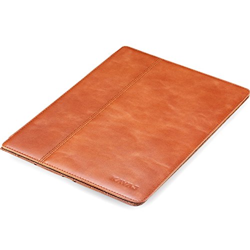 KAVAJ iPad Air leather case cover Hamburg for the Apple iPad Air cognac brown - genuine leather with stand-up feature 5 angle. Thin Smart Cover as premium accessory for the original Apple iPad Air