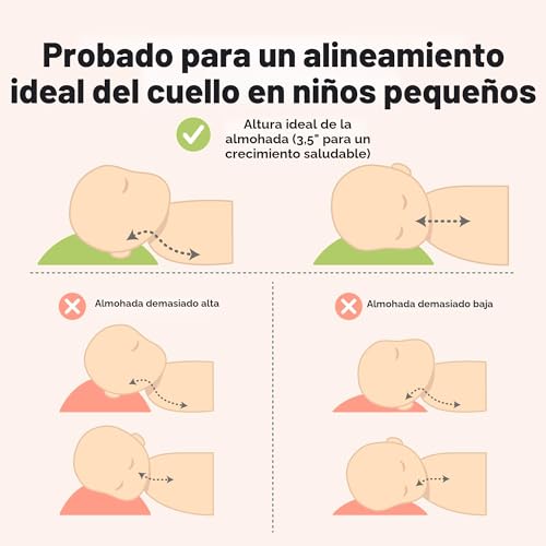 Miniatura 6 de Keababies Paquete De 2 Almohadas Para Dormir Para Niños Pequeños, Algodón Orgánico Suave Para Dormir, Almohada Para Niños Pequeños, Almohada Para Viajes, Escuela, Siesta Soft White