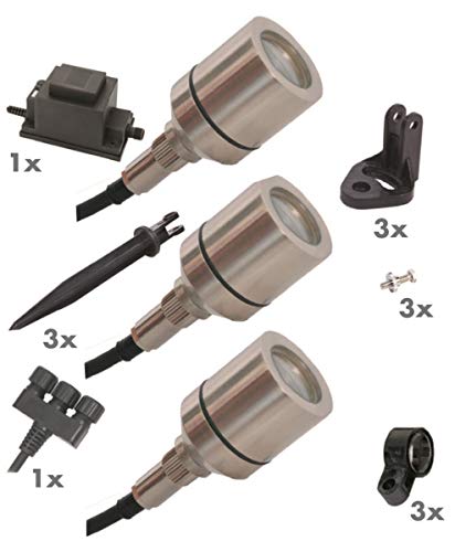Preisvergleich Produktbild seliger Aquaspot 300 Power LED 3er Set Außen-Beleuchtung Garten-Beleuchtung