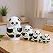 COHEALI 10 Layers Cartoon Panda Russian Nesting Dolls Wooden Nesting Toys for Kids Home Decoration 4.33 Inch Collectible Craft
