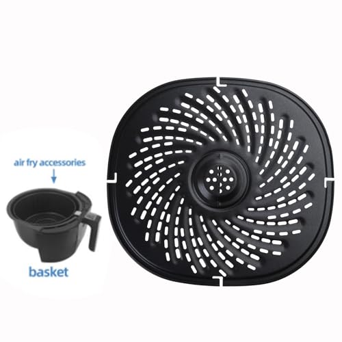 Luftfritteuse Grillplatte Multifunktionskorb Kohlenstoffstahl Material Air Fryer Ersatzteil für perfekt gekochte Mahlzeiten Air Fryer Korb – Bild 8