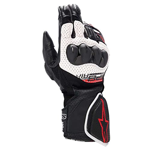 Alpinestars SP-8 Air V3 Gloves (X-Large) (Black/White/RED)