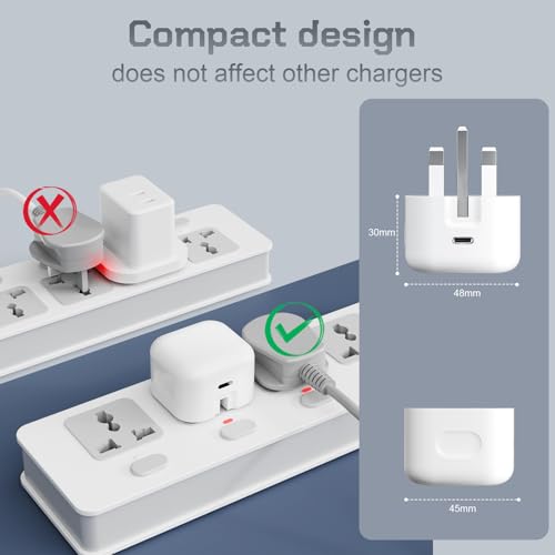 Chargeur pour iPhone 15 Pro Max bloc secteur USB C charge rapide durable - 2