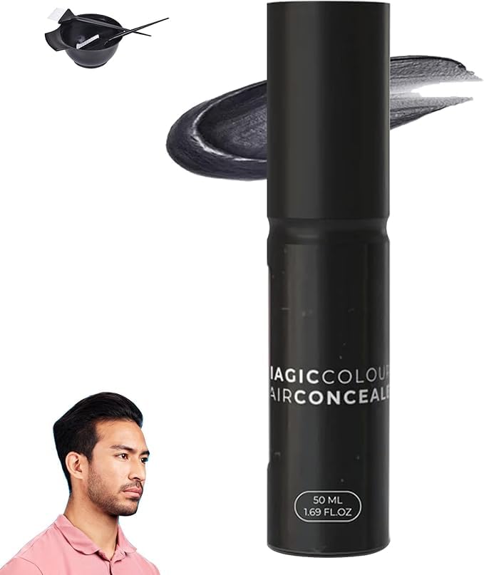 Tiveno Hair Concealer Cream - MagicColour for Naturally Fuller & Confident-Looking Hair, MagicColour Hairconcealer 100% Natural & Inconspicuous - Conceals Thinning Areas in Seconds (1)