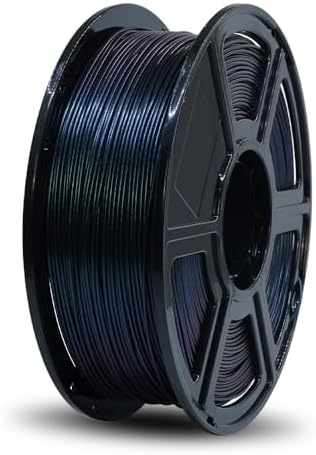 FLASHFORGE Sparkle Clear PLA filament do drukarki 3D, błyszczący filament PLA z brokatem, 1 kg (2,2 kg) półprzezroczysta szpula, dokładność pomiaru +/- 0,02 mm, błyszczące i opalizujące filamenty