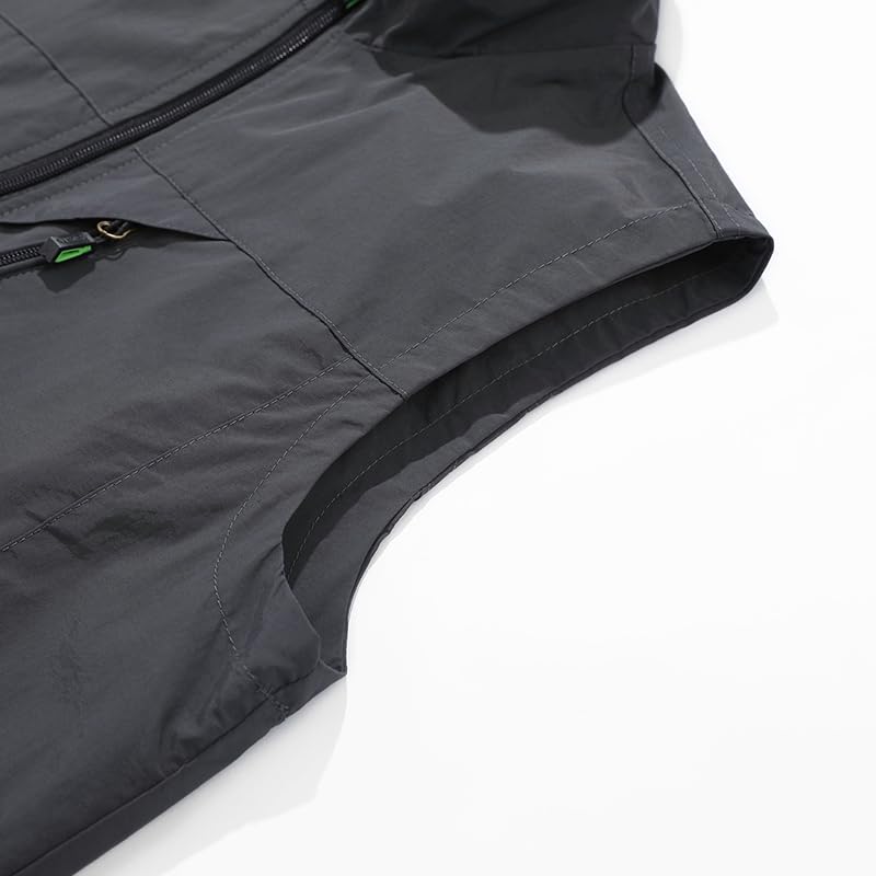 Outdoor Lightweight Full-Zip Vest with Multiple Pockets, Stand Collar4