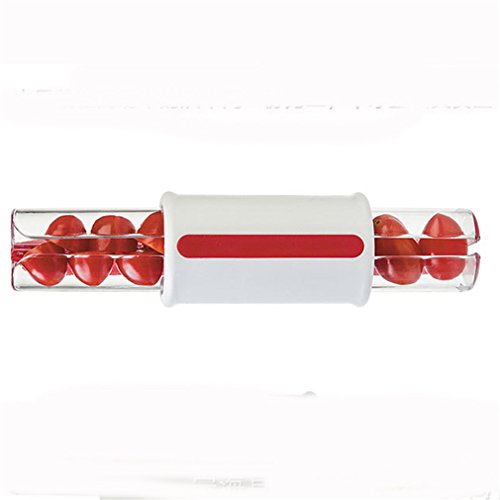 GUAngqi Grapes and Cherry Tomatoes Zip Slicer Fruit Cutter Kitchen Accessories,Red