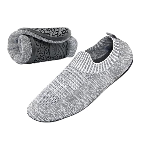 Fusskleidung Herren Clogs - Atmungsaktive Hausschuhe Schwarz (EU 44)