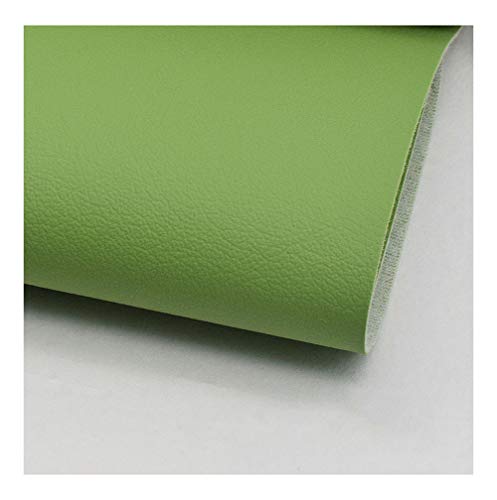 Tissu simili cuir vert 1.38x4m pour d'ameublement à grain