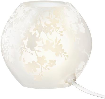 Knubbig Table Lamp 4" (11cm) Cherry-blossoms, Frosted Glass White --- By Ikea