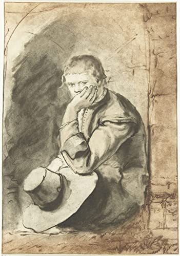 Tableau Homme assis Jurriaan Cootwijck, une impression d'art vintage haut de gamme 60x90cm