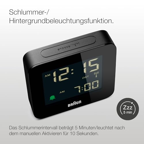 Funkwecker Braun für Mitteleuropa (MEZ)