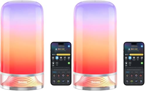 Image of Govee RGBIC Smart Table Lamp 2, Touch Bedside Small Table Lamp (Corded) (Pack of 2)