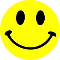 Funky Gifts Yellow Happy Face Vinyl Sticker