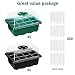 Japace 10 Piezas Bandeja Semillas, 12 Agujeros Mini Invernadero Bandejas de Cultivo...