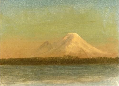 Tableaux imprimer graffiti Montagne enneigée au crépuscule Albert Bierstadt 60x90cm