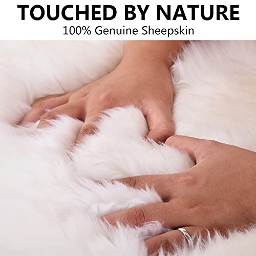 Llb Sheepskin Chair Cushion Non-Slip Back Square Genuine Fur Chair Cover Silky Natural Wool Seat Cushion Pad Soft Area Rugs Carpet For Home Office Restaurant Chair 18X18 Inch (Pack Of 1), Grey Tip #TOP1