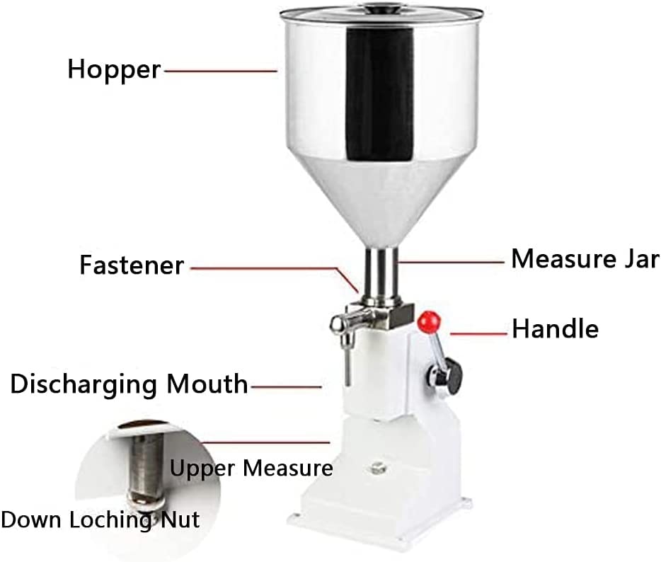 TREEYX Manual Filling Machine Stainless Steel Bottle Filler Paste Filling Machine 5-50Ml Liquid Filling Machine for Water Oil — view 5
