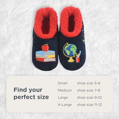 Image of Snoozies Slipper Socks -Funny Quote House Slippers for Women, Non-Slip Fuzzy
