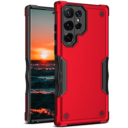 Funda Galaxy S22 Ultra con parachoques TPU y policarbonato rígido transparente