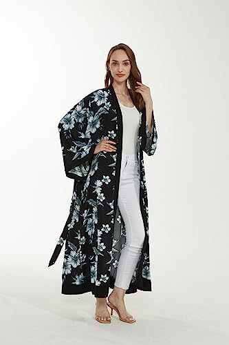 Image of Hawaii Hangover Family Matching Hawaiian Clothes, Midnight Bloom | Family matching Hawaiian outfits, Midnight Bloom, lightweight rayon, machine washable, tropical floral print, luaus, cruises