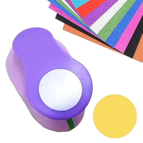 Stanzer 50mm Papierstanzer Motivstanzer Rund Papier Ausstanzer Stanzer Kreis Motivlocher Ausstanzer Motiv-Locher für Geschenkanhänger Basteln Scrapbooking Fotos Grußkarten (Rund 50mm)